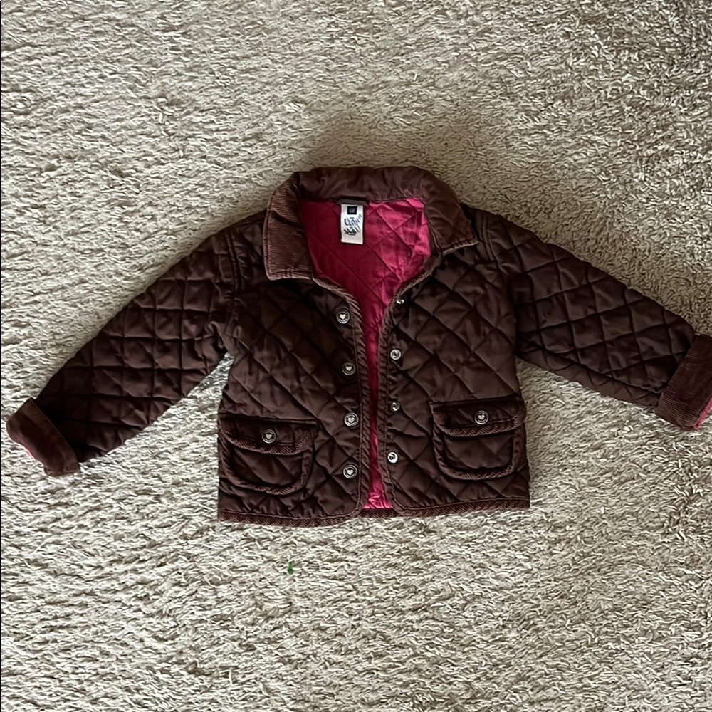 Baby GAP Brown Quilted Jacket 4T